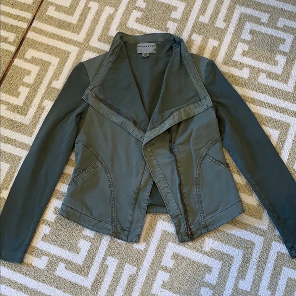 Marrakech army green Moto jacket size xs